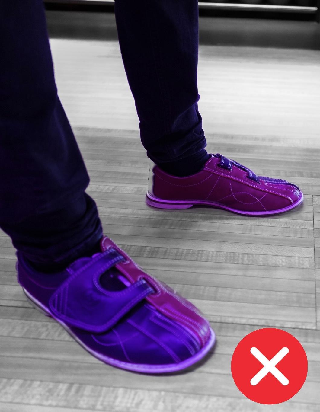 Fel position för kast